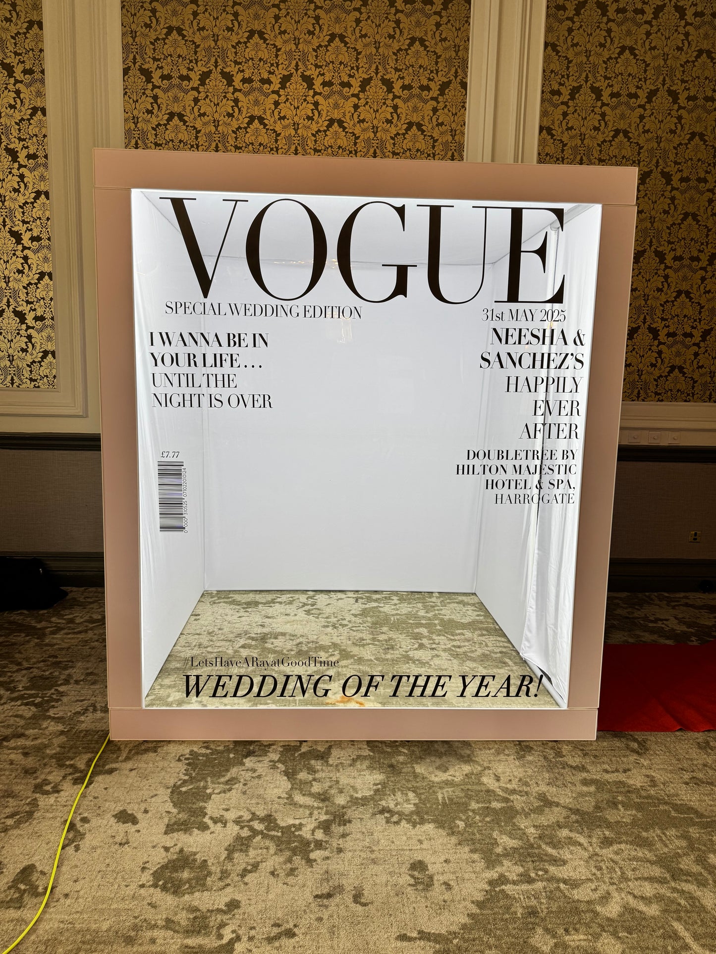 Vogue Magazine Photobooth Standard Enclosure