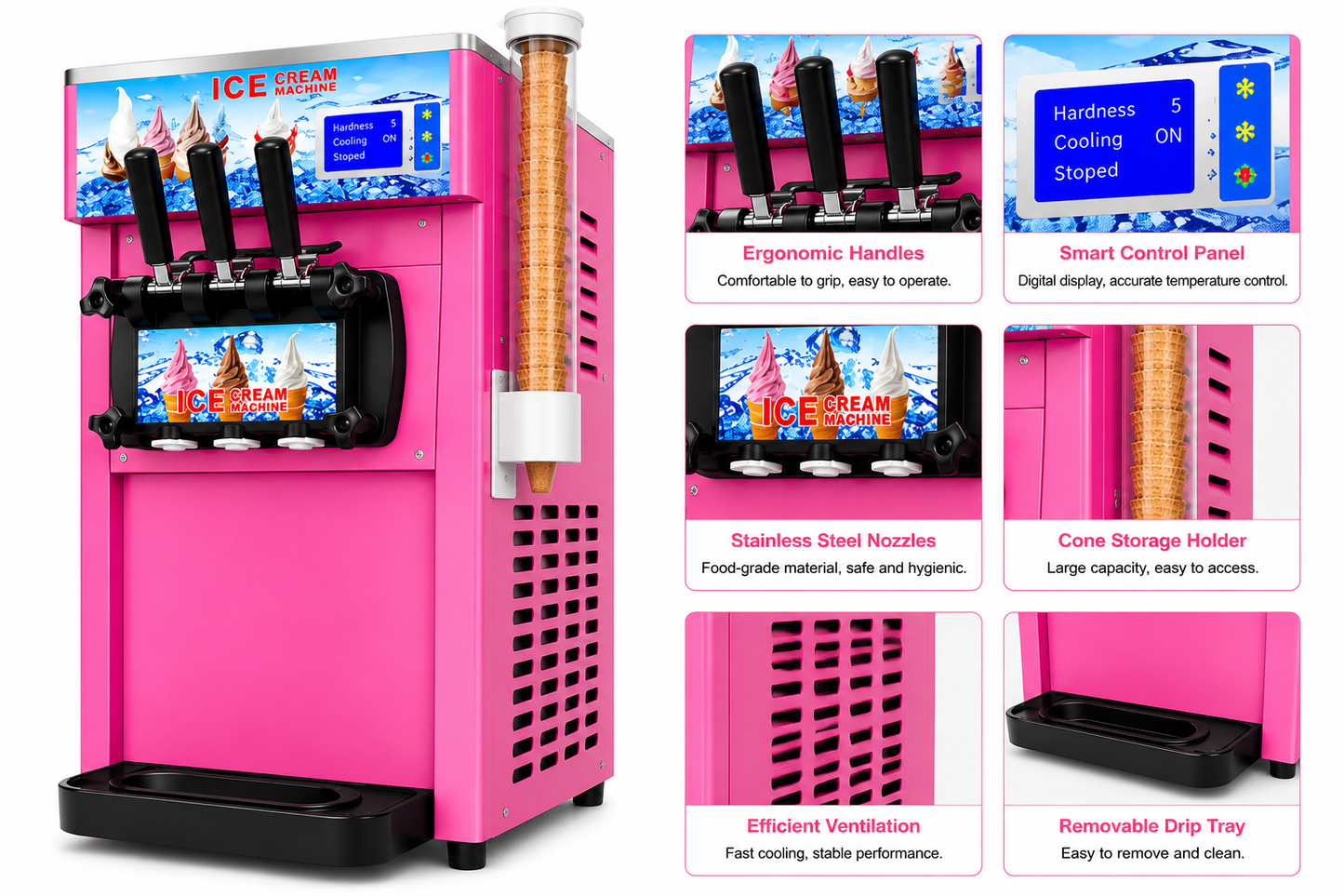 Soft Ice Cream Maker Desktop