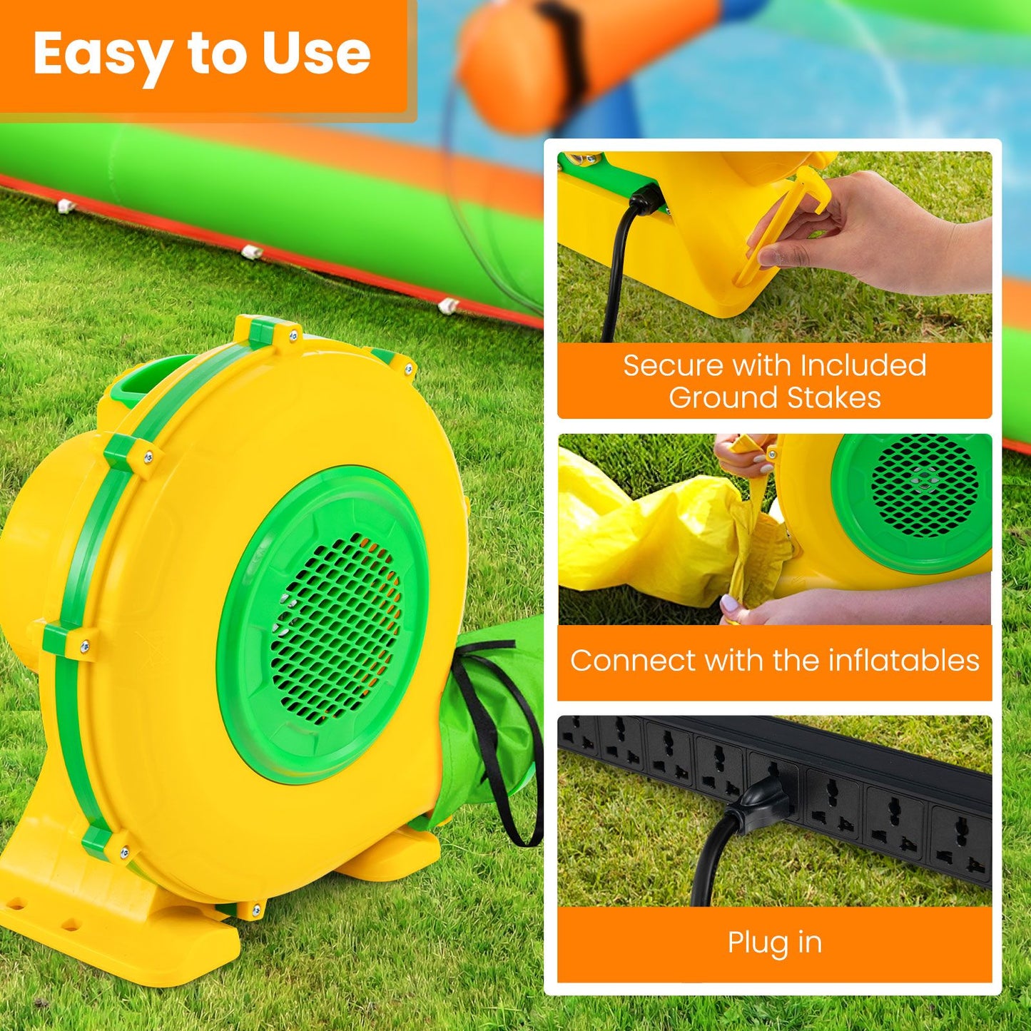 Inflatable Air Blower for Bouncy Castle Bubble House