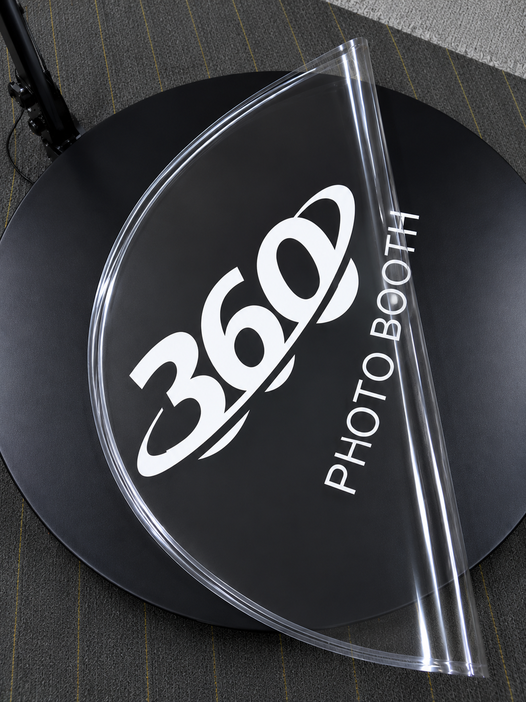 PVC Transparent Logo Protector Cover For 360 PhotoBooth
