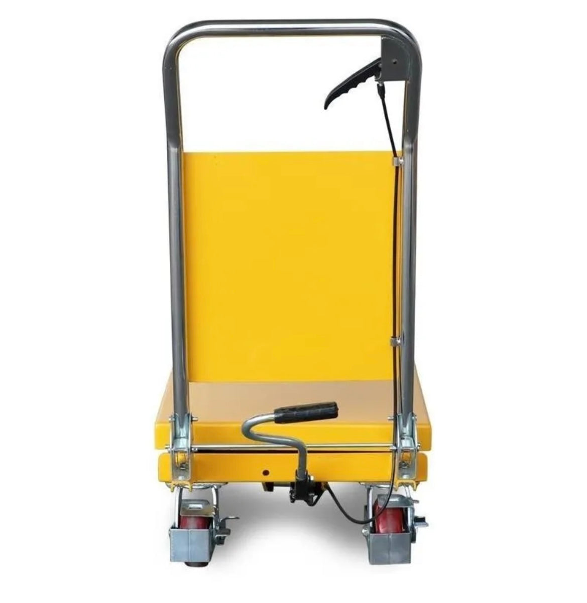 Hydraulic Scissor Lifting Table With Wheels & Safety Back Plate