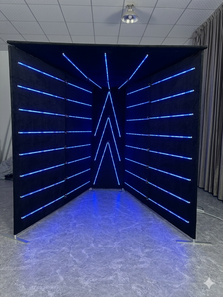 Vogue Tunnel LED Photobooth Backdrop Enclosure Backdrop