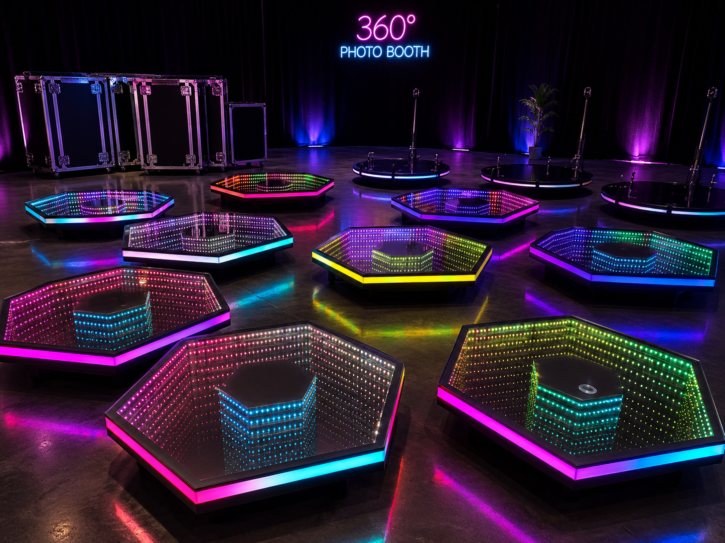 Hexagon Infinity Glass 360 PhotoBooth