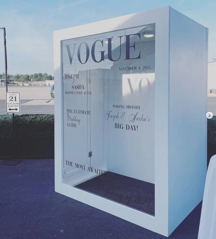 Vogue Magazine Photobooth PVC Enclosure