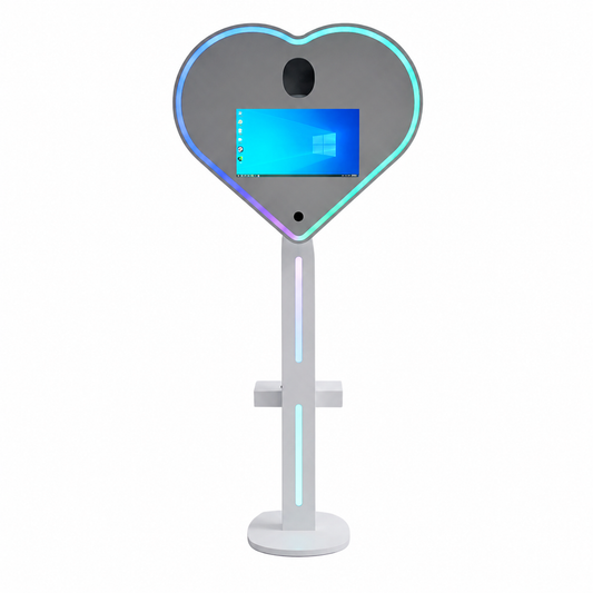 Heart Magic Mirror DSLR Selfie Pod Photobooth With Windows PC