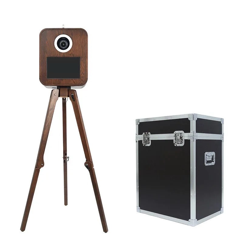 Wooden Oak DSLR Selfie Pod Photobooth With Stand