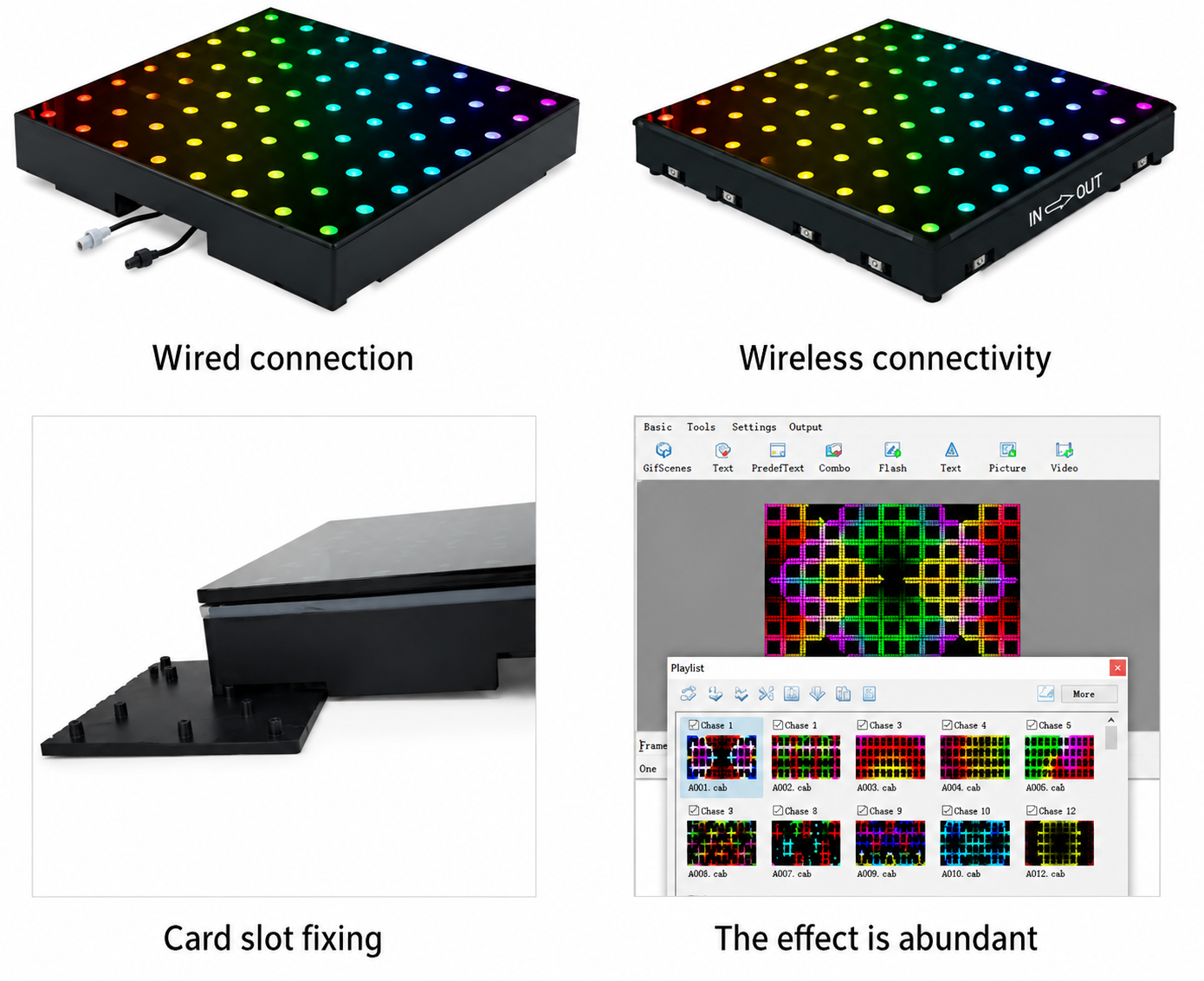 Digital LED Glass Dance Floor