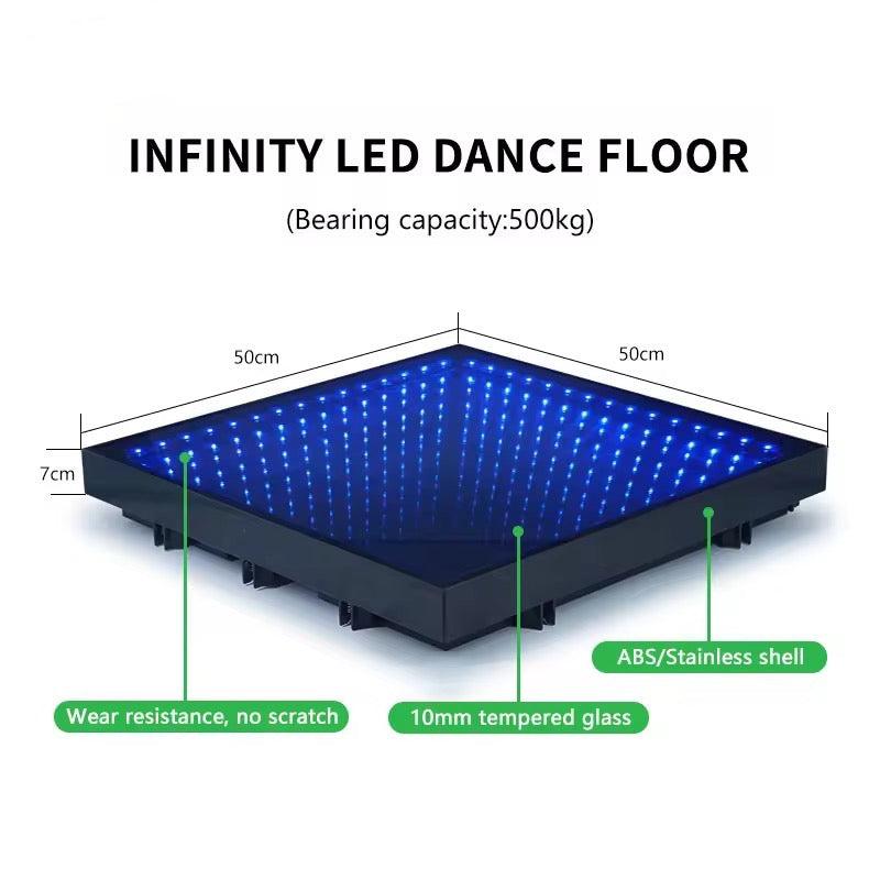 Infinity Glass LED Dance Floor