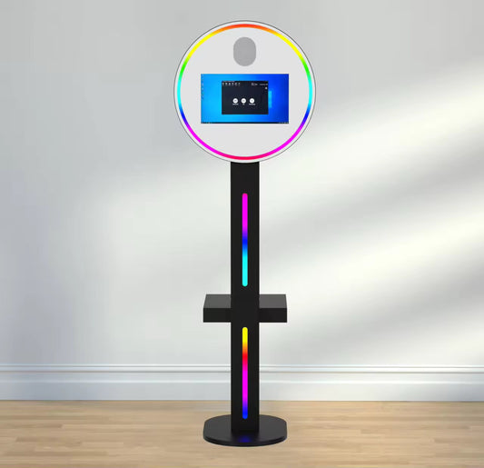 Round Glass Windows DSLR Selfie Pod Photobooth