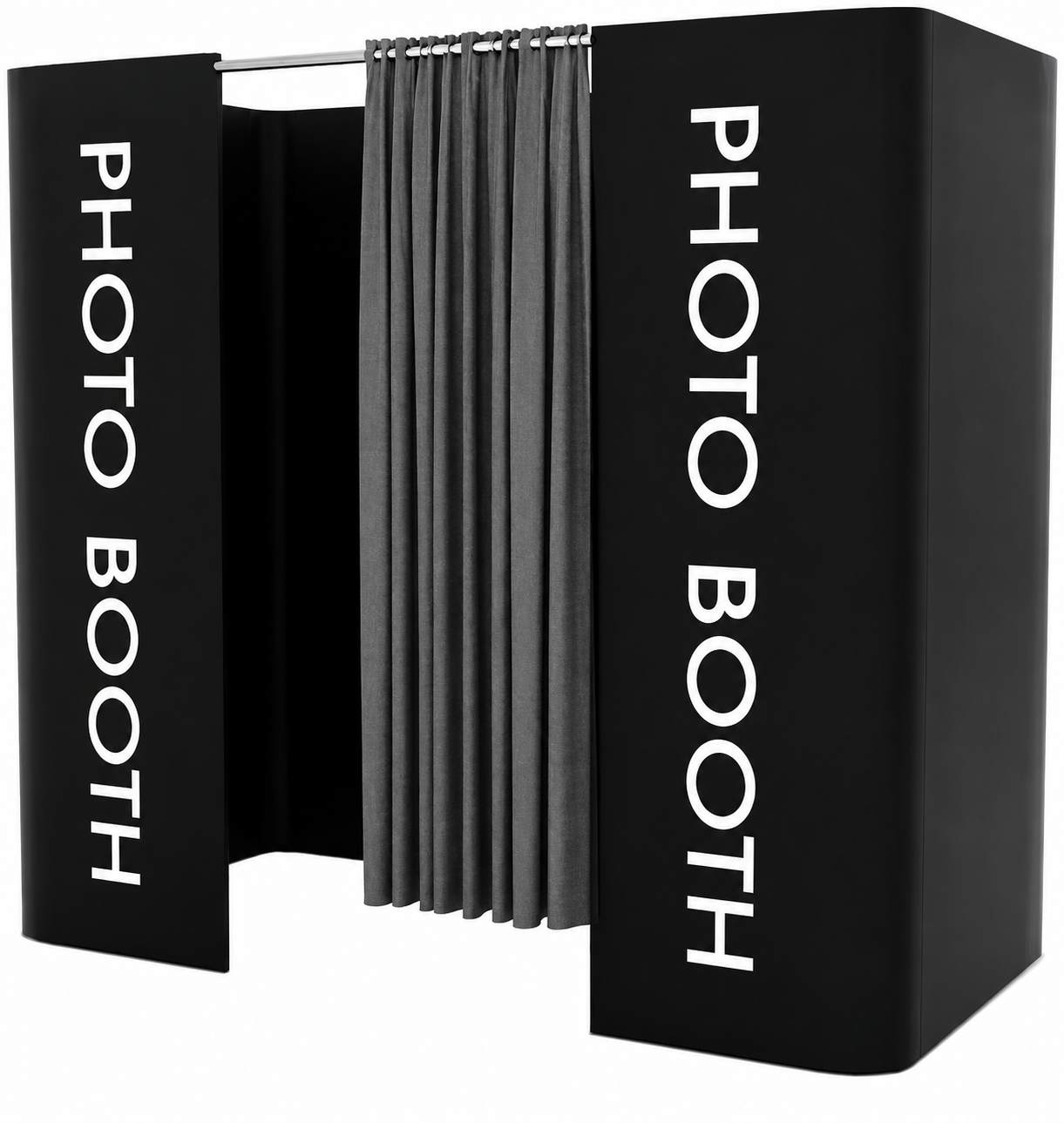 Frame Curtained Photobooth Enclosure Backdrop