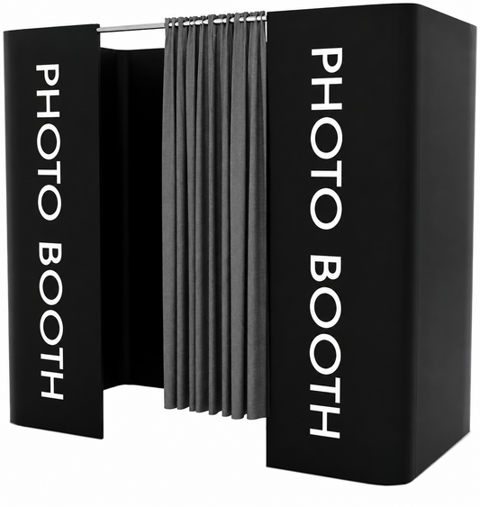 Frame Curtained Photobooth Enclosure Backdrop
