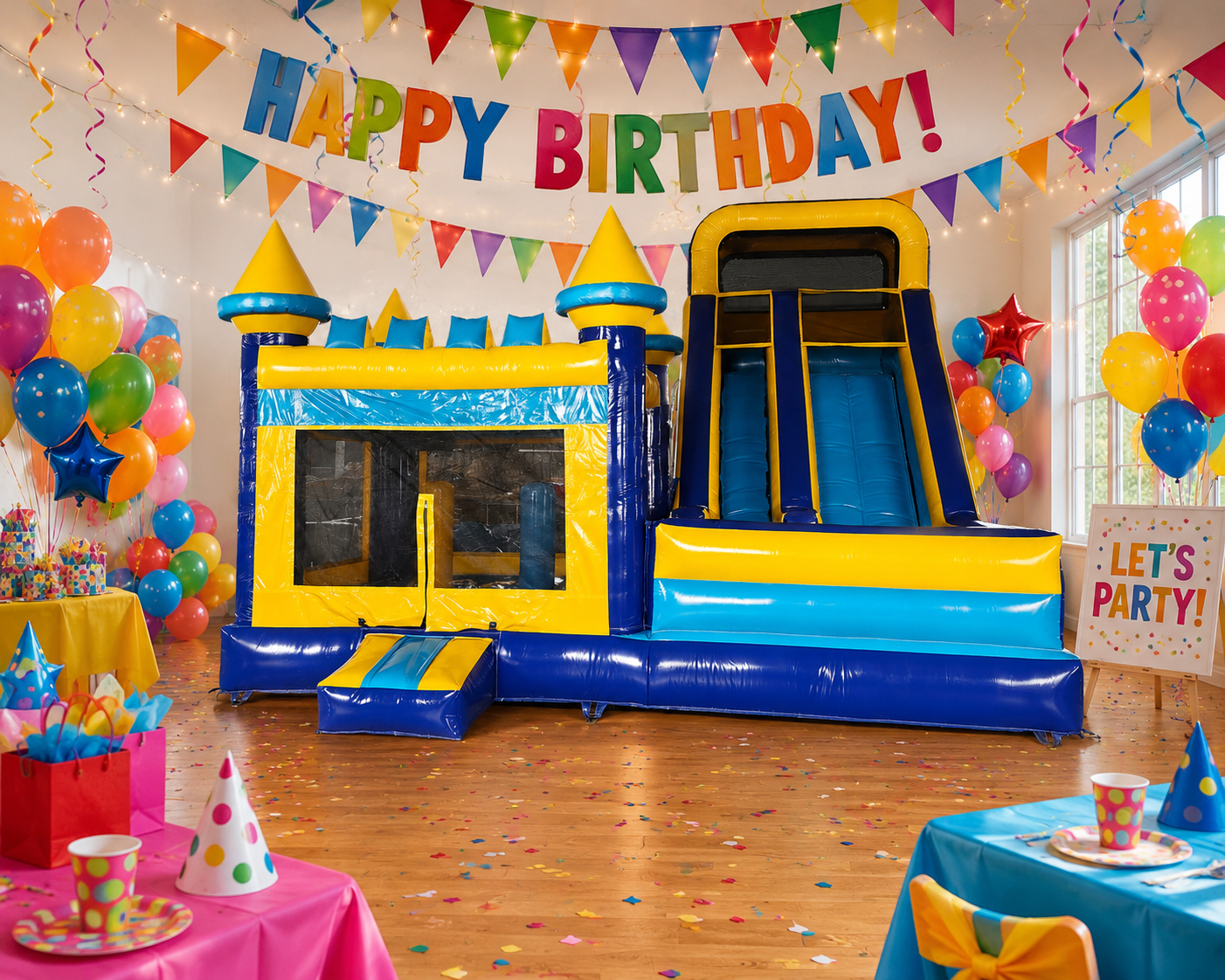 Supreme Bouncy Castle With 2 Slides Commercial Grade