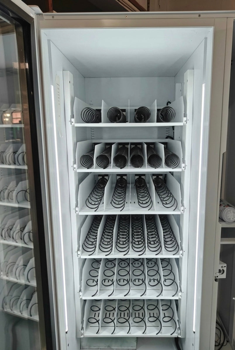 Inside of a vending machine