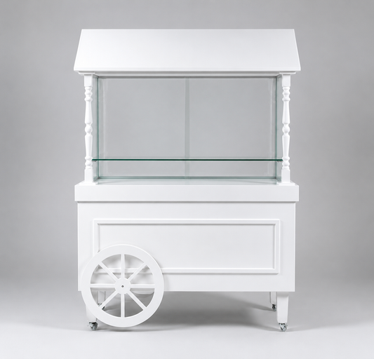 Wooden Pancake Dessert Cart