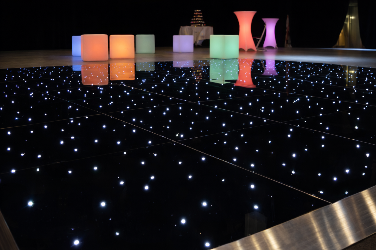 Black Starlit LED Dance Floor