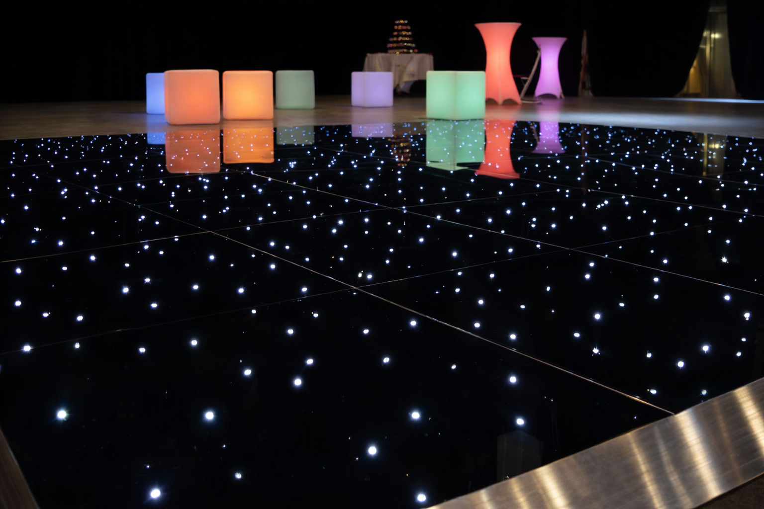 Black Starlit LED Dance Floor