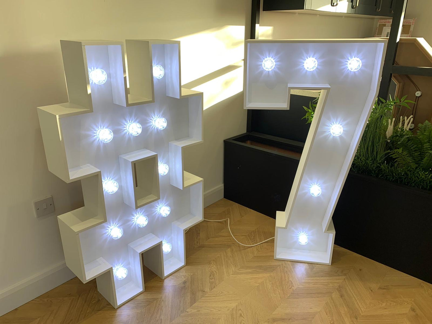 4ft MDF Wooden Marquee Large LED Numbers