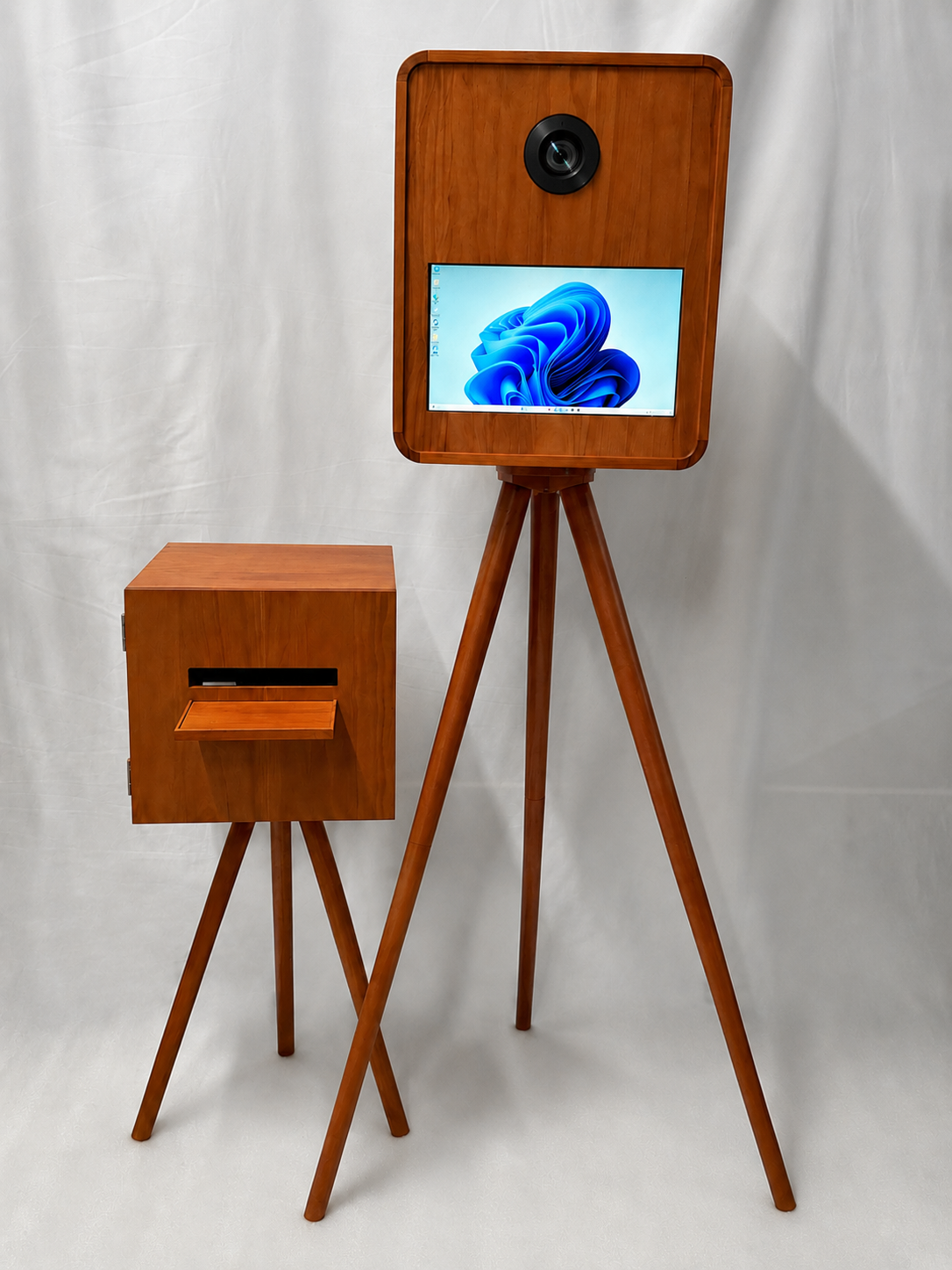 Vintage Dark Oak Windows DSLR Selfie Pod Photo Booth