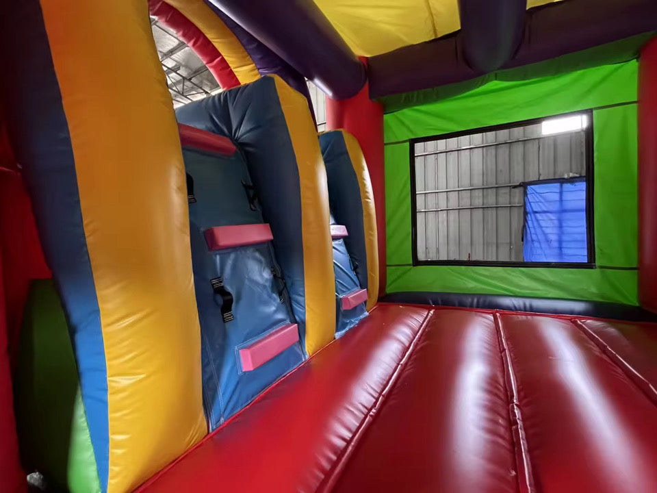 Large Multicolour Bouncy Castle With 2 Slides & Ball Pit