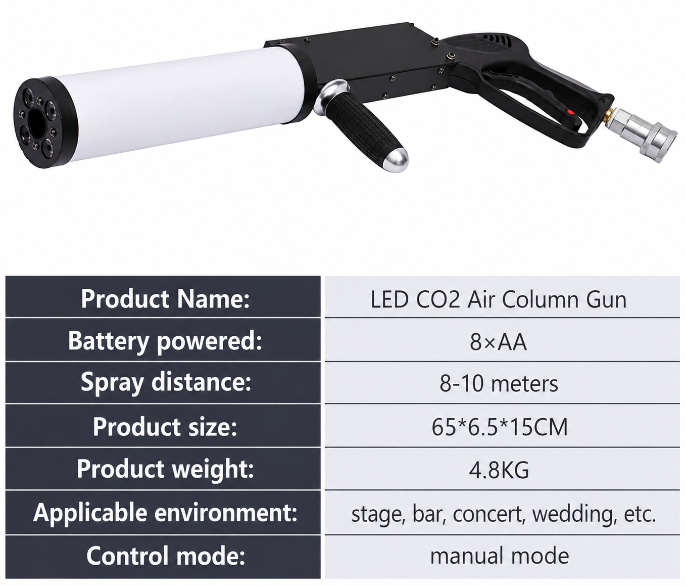 LED CO2 Gun Canon