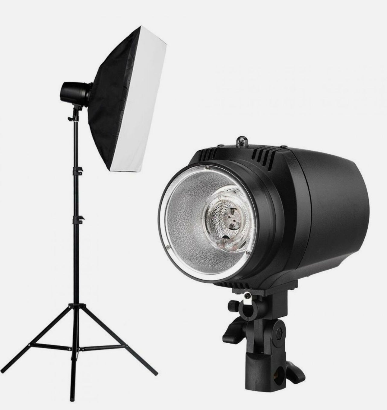 Flash & Still Light With Umbrella For Selfie Pod Magic Mirror Studio Use