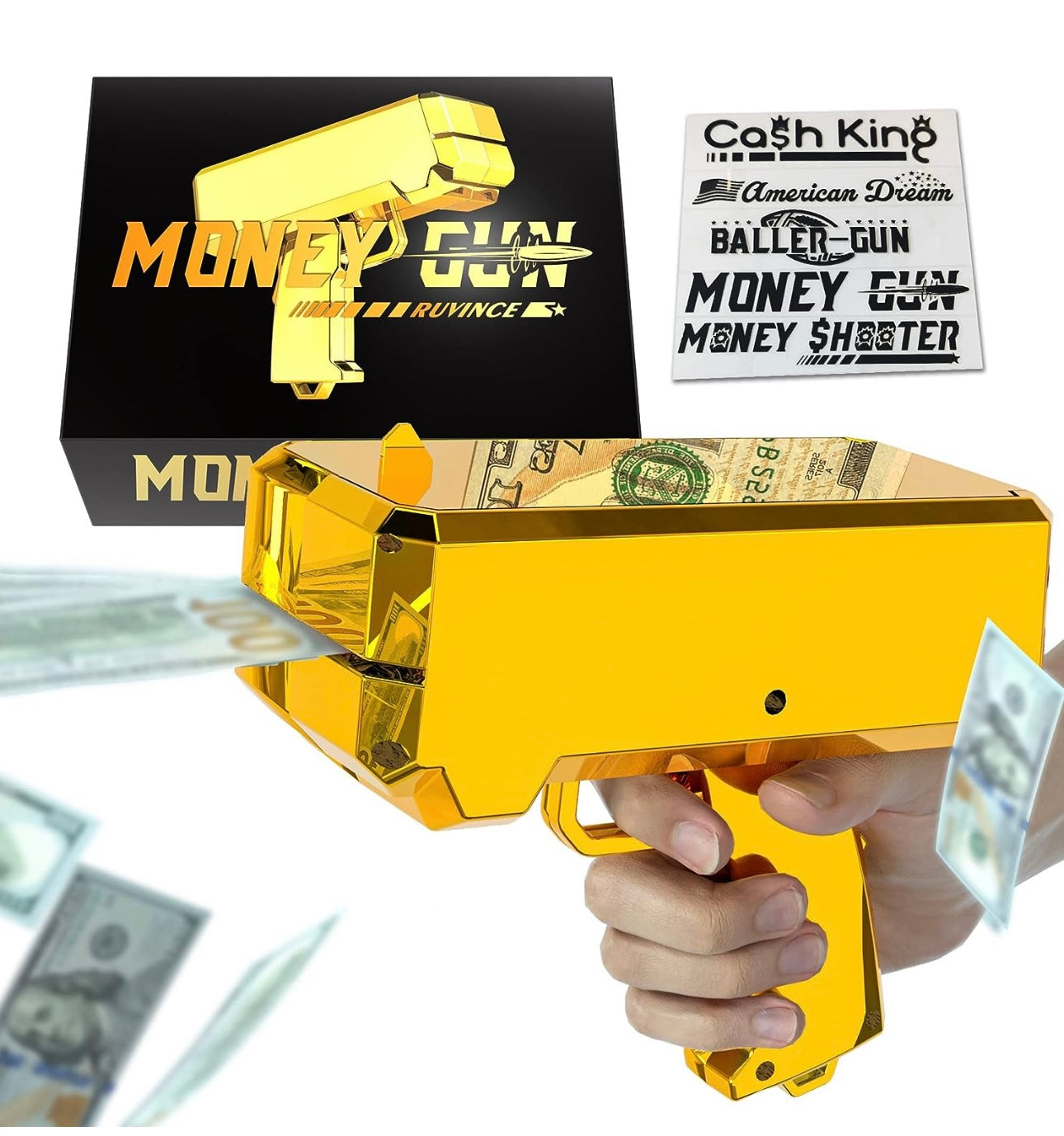 Money Gun With Cash Various Colours