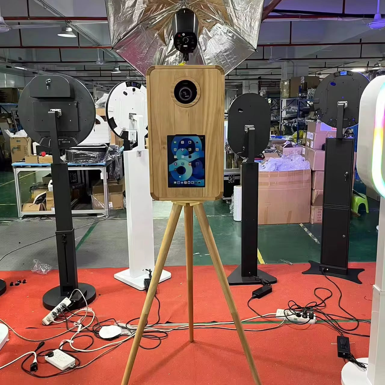 Wooden DSLR iPad Selfie Pod Photobooth