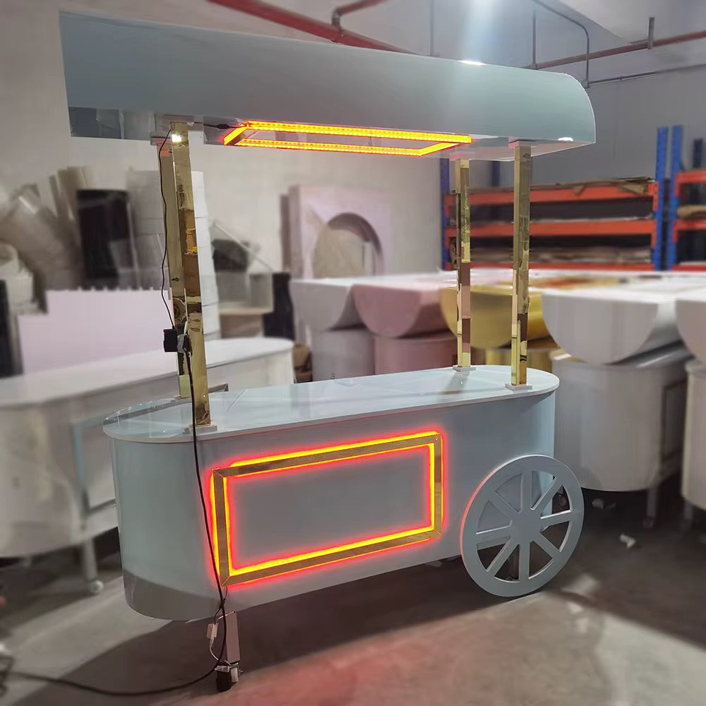 Pancake Dessert Cart With LED Lights