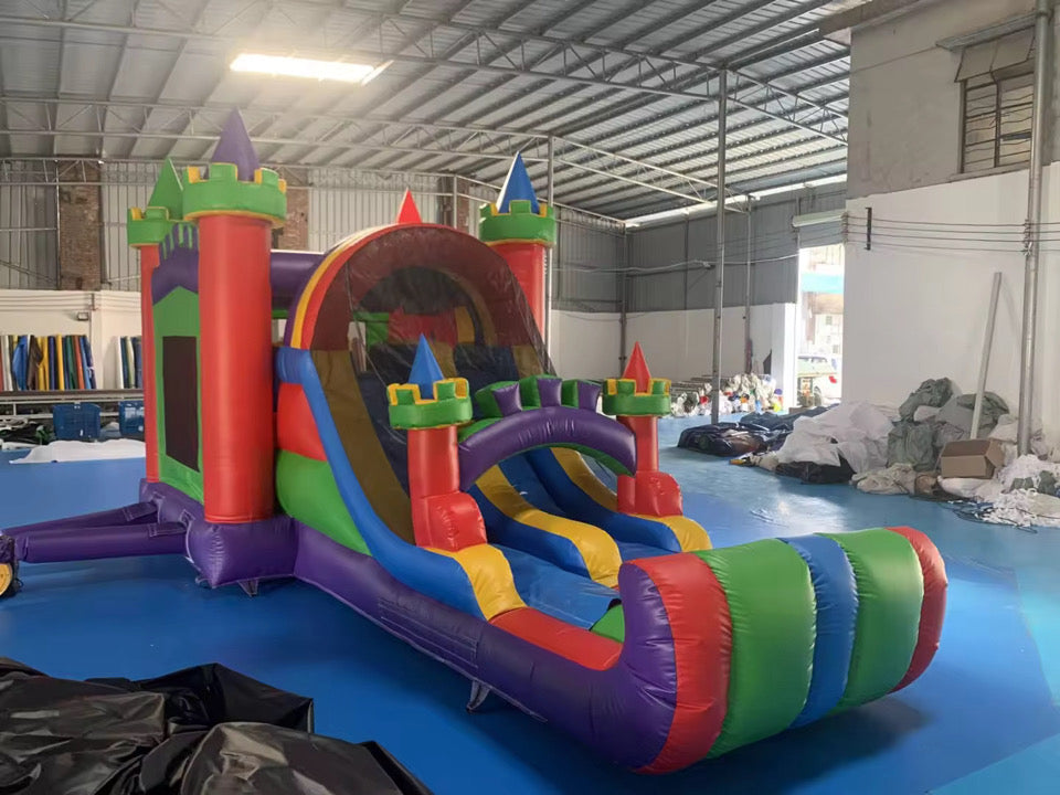 Large Multicolour Bouncy Castle With 2 Slides & Ball Pit