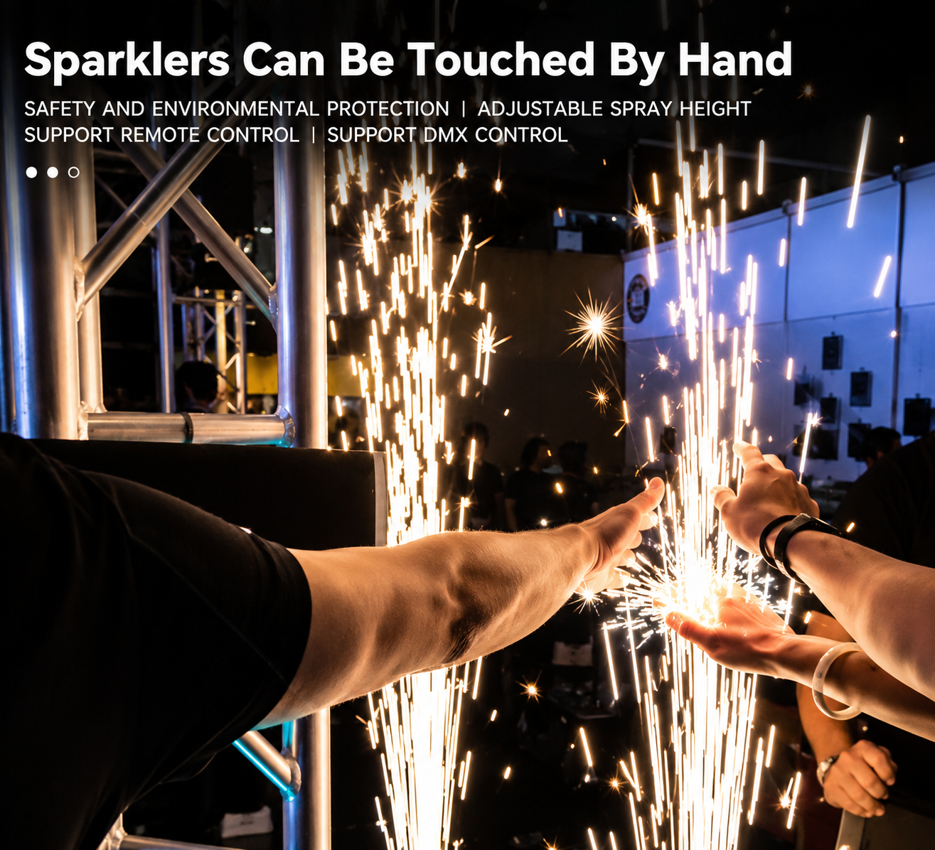 Double Rotating Cold Sparks Machine