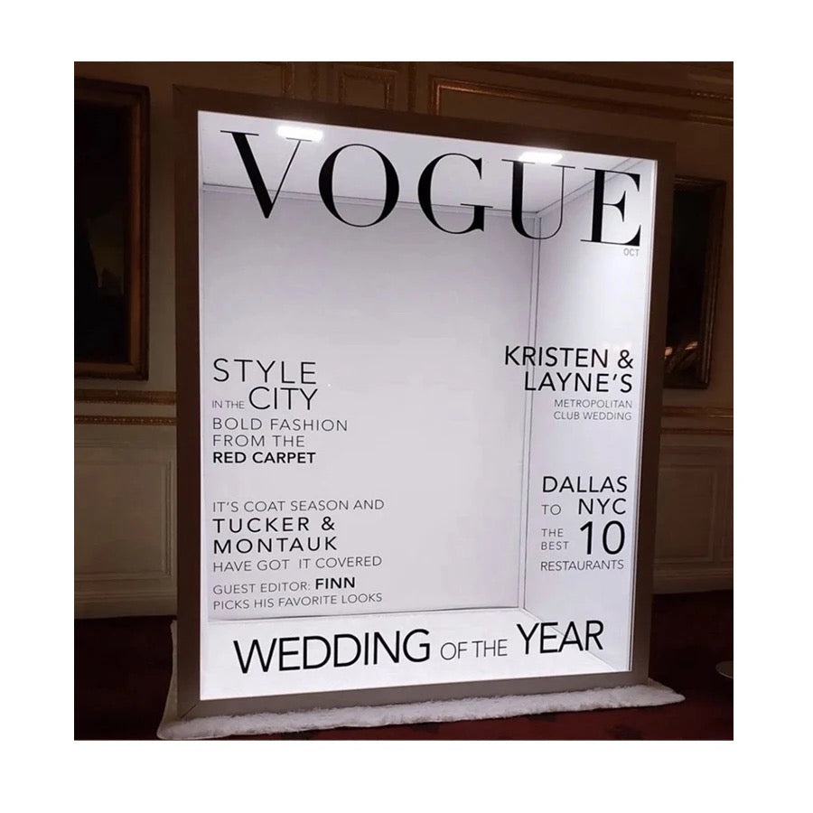 Vogue Magazine Photobooth PVC Enclosure