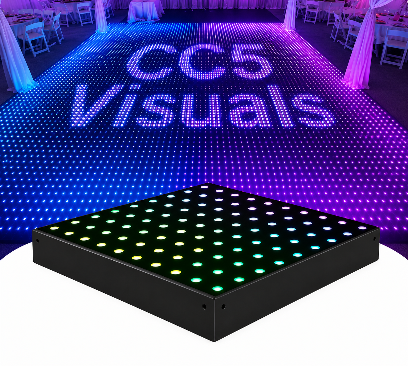 Digital LED Glass Dance Floor