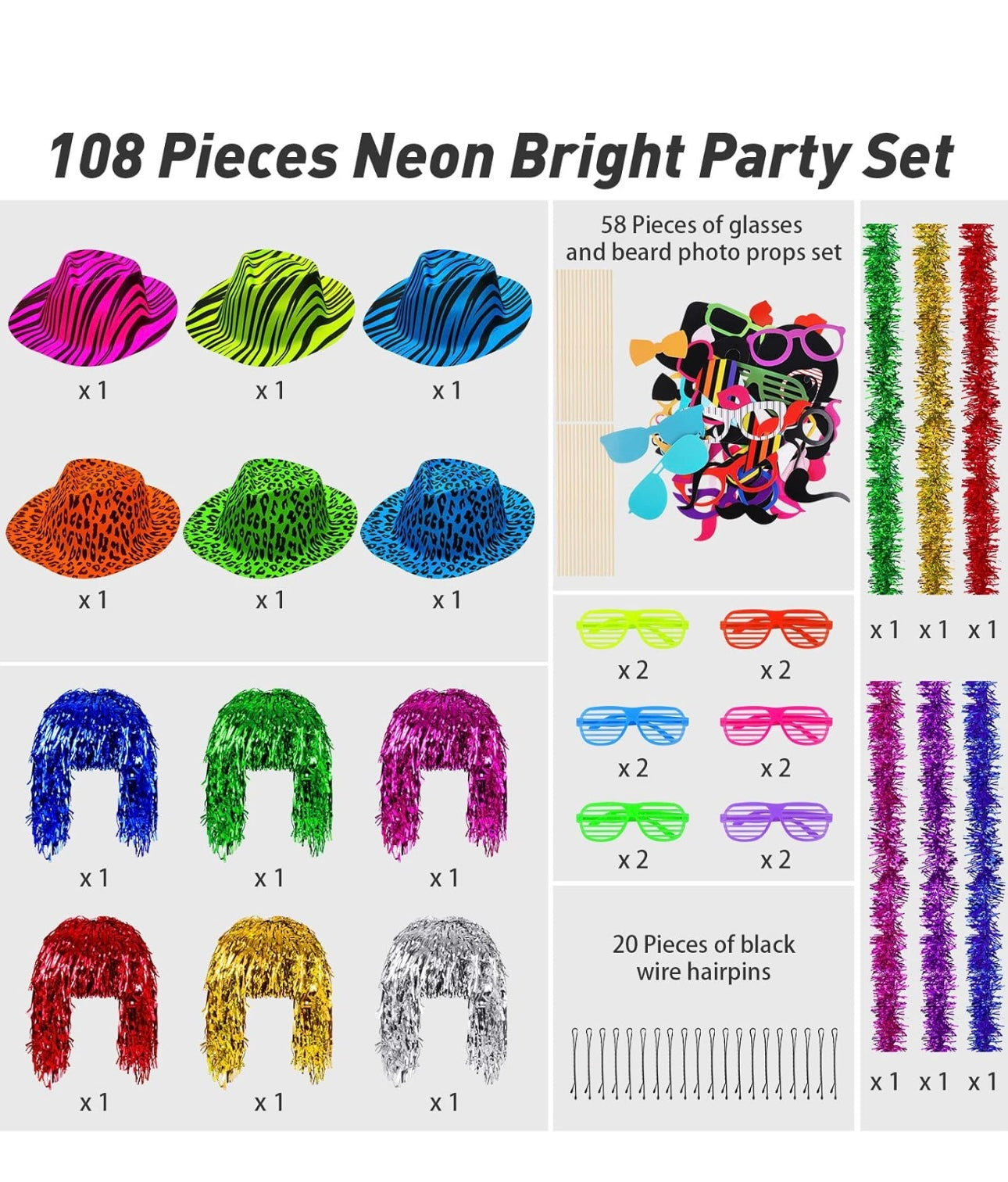 108 Pieces Props Set