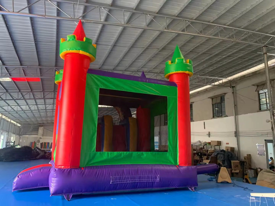 Large Multicolour Bouncy Castle With 2 Slides & Ball Pit