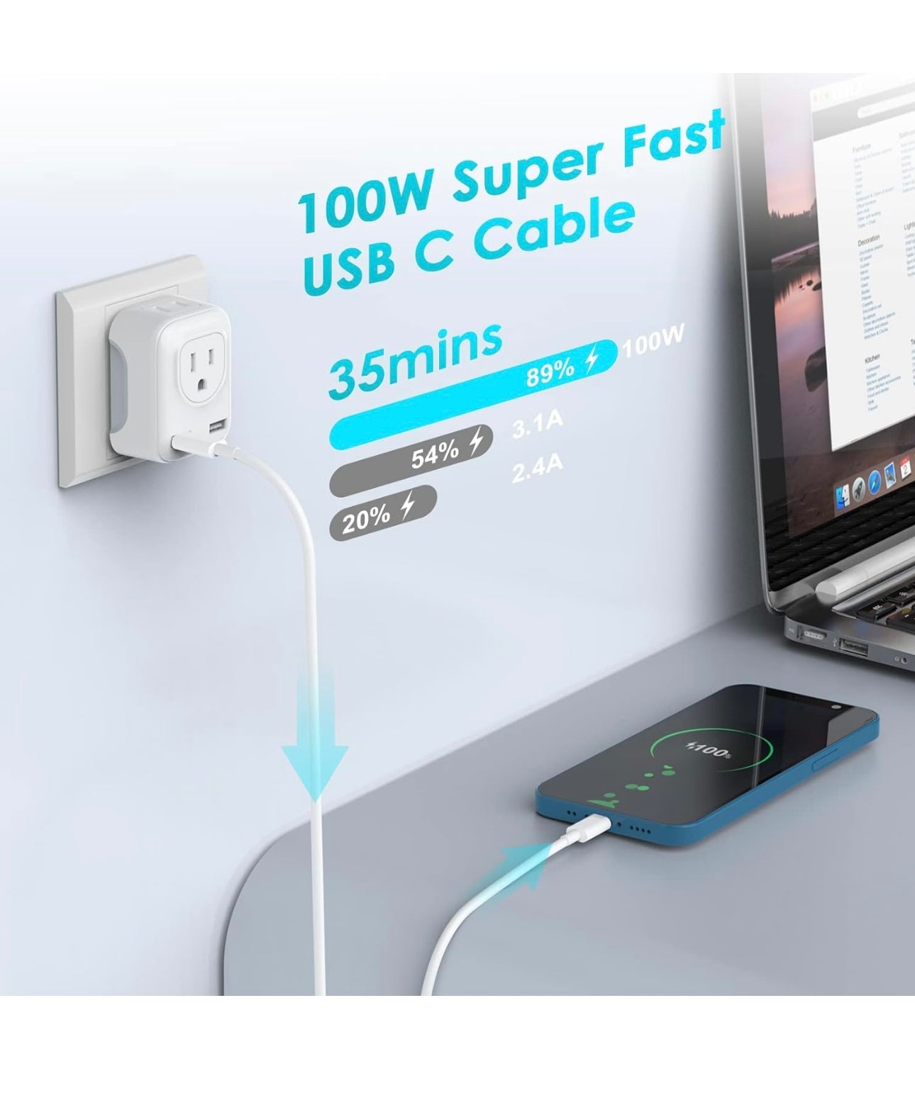 Usb C to Usb C Fast Charger Cables