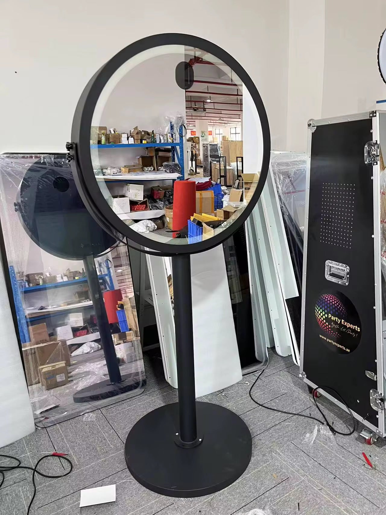 Round Magic Mirror DSLR Selfie Pod Photobooth