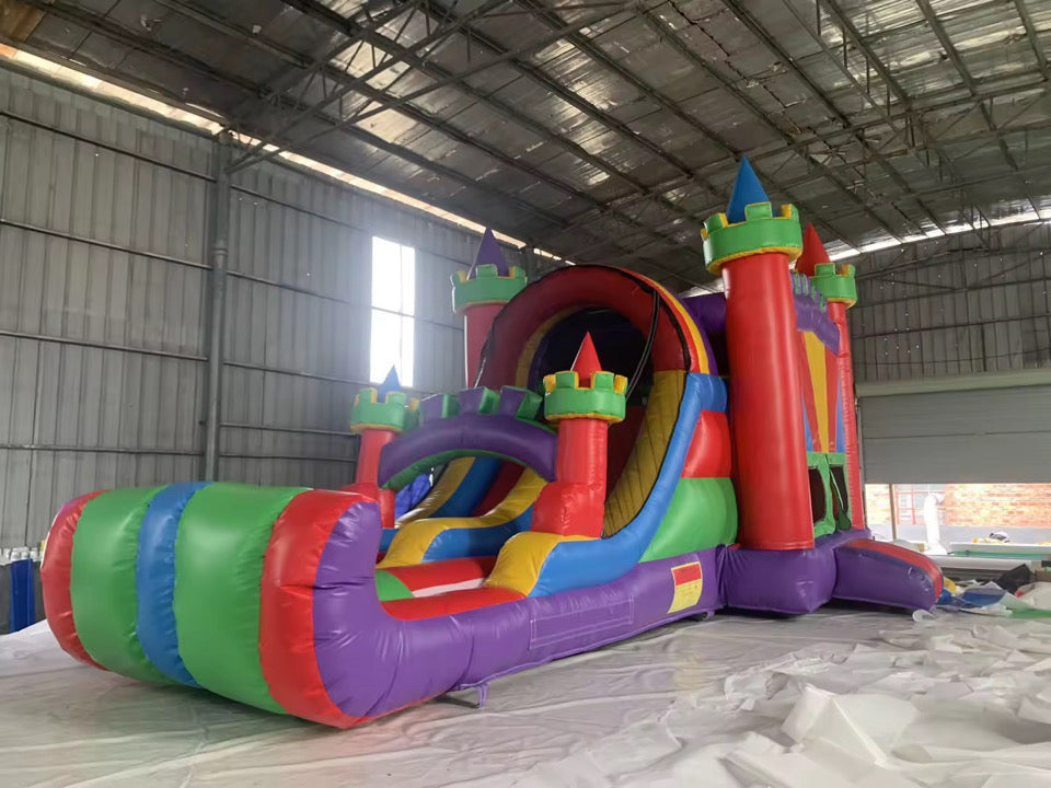 Large Multicolour Bouncy Castle With 2 Slides & Ball Pit