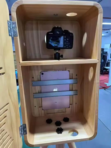 Wooden DSLR iPad Selfie Pod Photobooth