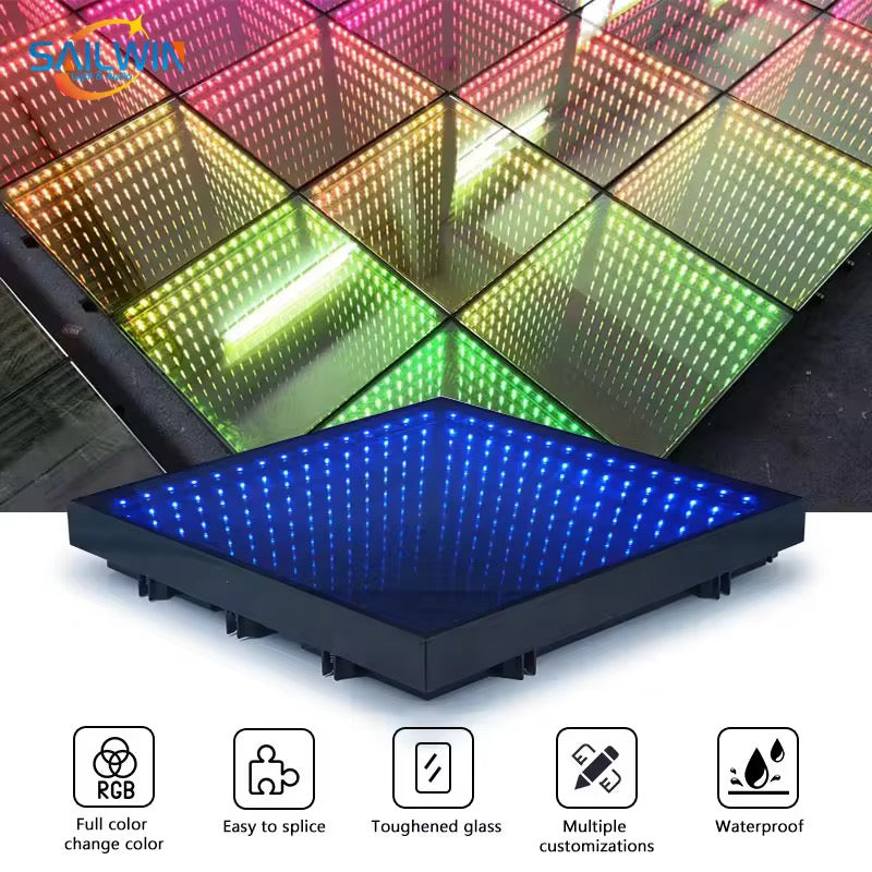 Infinity Glass LED Dance Floor