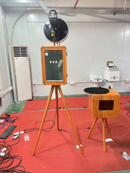 Wooden DSLR & iPad Selfie Pod Windows Photobooth