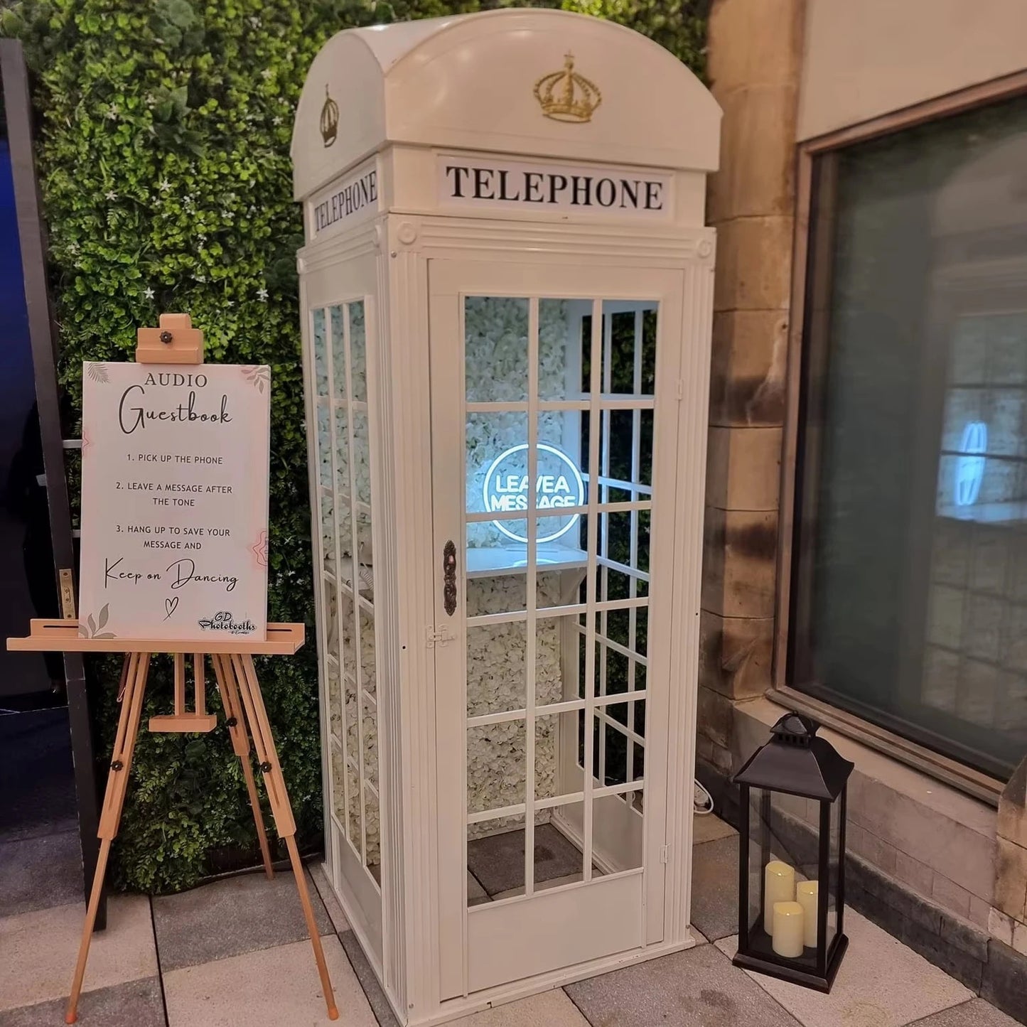 Vintage Telephone Box Audio Guestbook