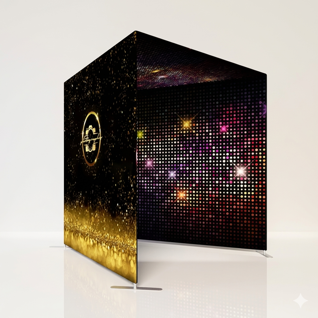 Vogue Tunnel LED Photobooth Backdrop Enclosure Backdrop