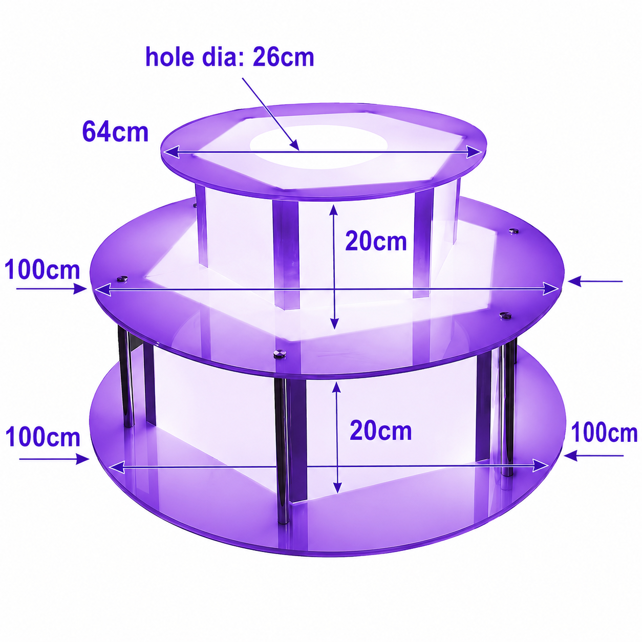 Chocolate Fountain Led Stand