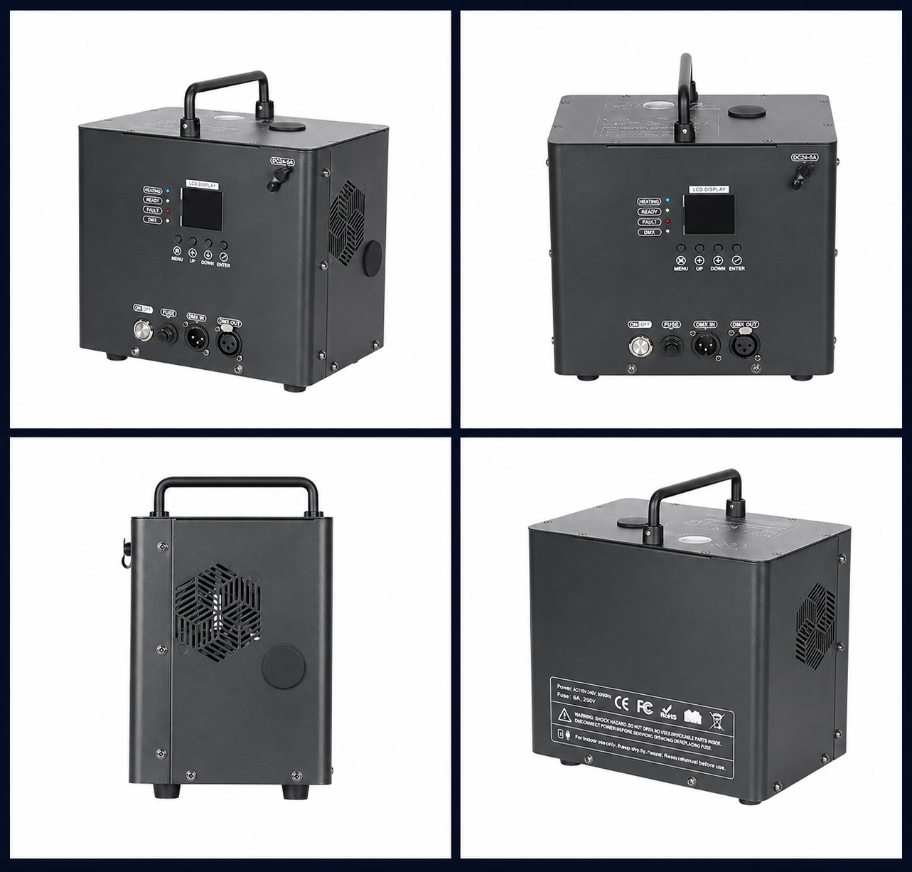 Black Wireless Cold Sparks Machine Indoor Fireworks