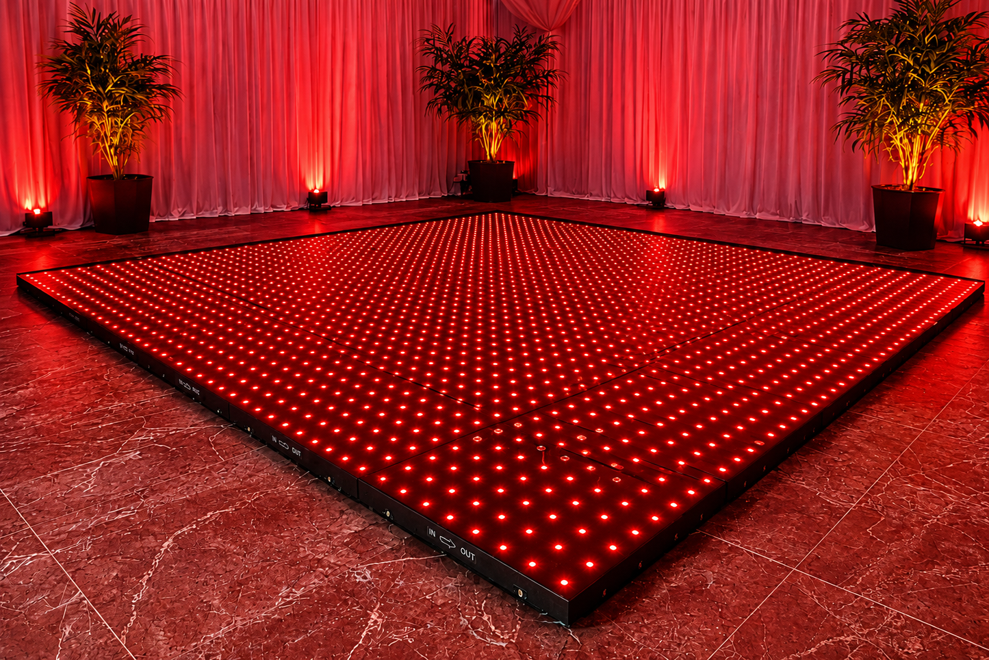Digital LED Glass Dance Floor