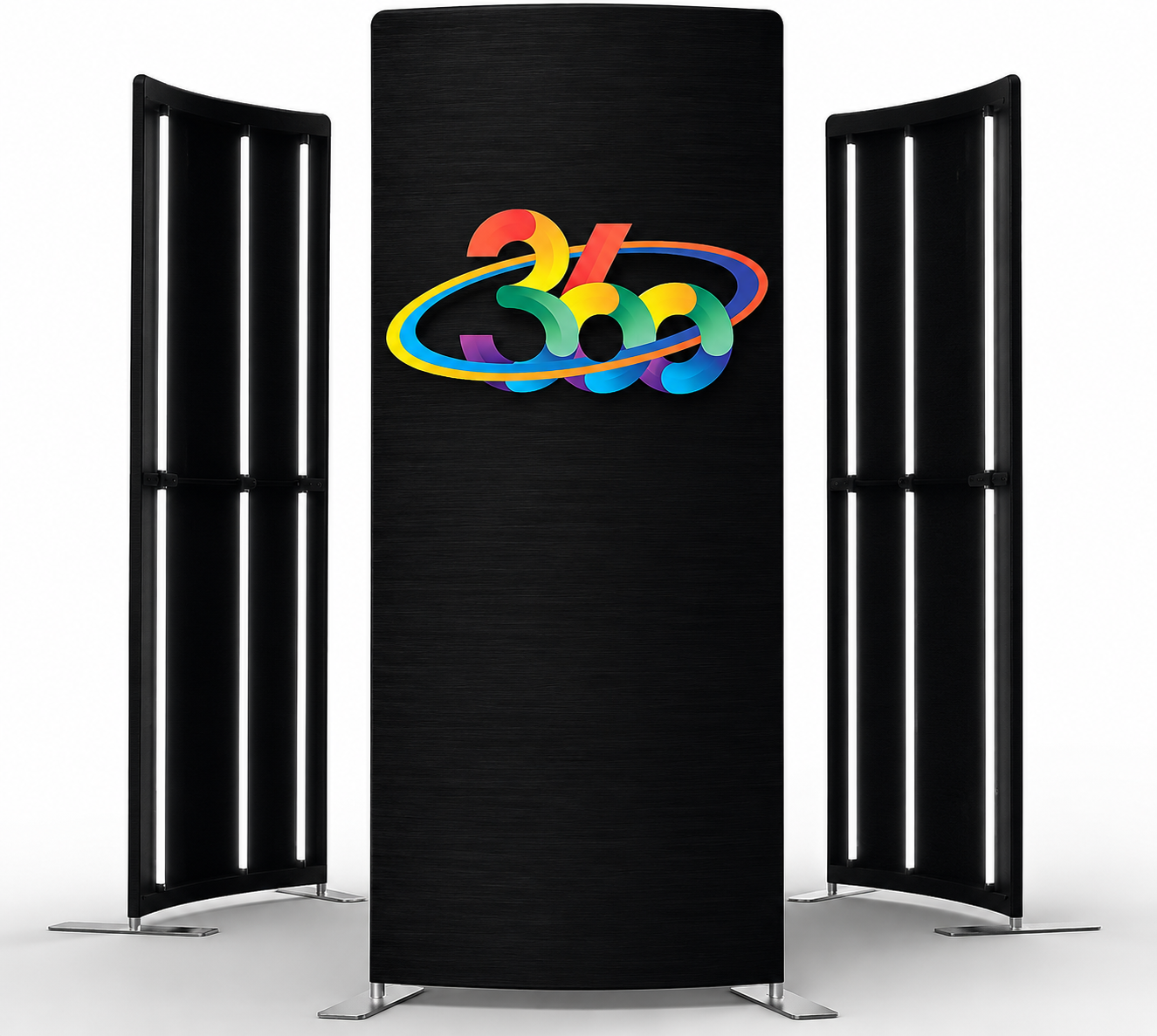 3 Piece LED Photobooth Enclosure Backdrop