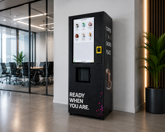 Touch Screen Coffee Vending Machine Protein Shakes Hot Drinks