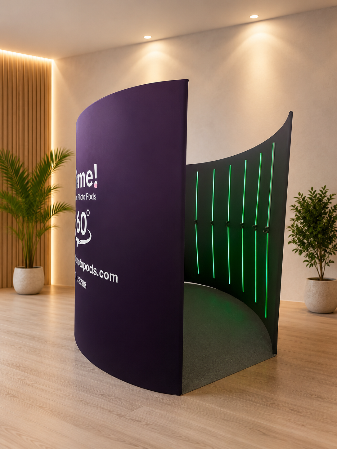Double LED Photobooth Enclosure Backdrop