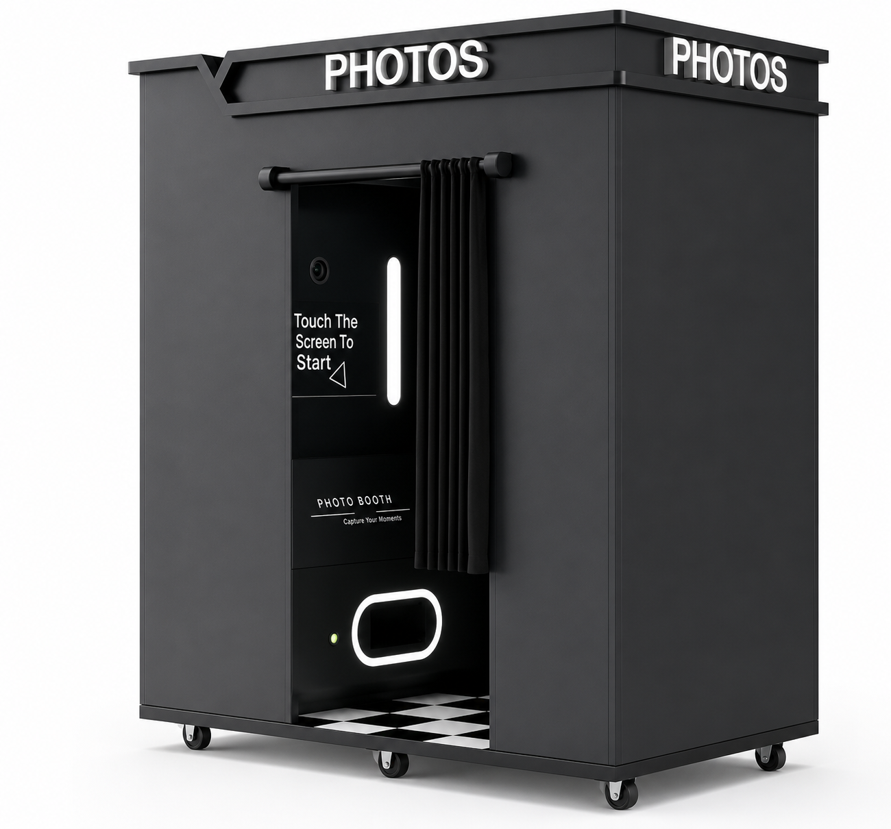 Enclosed Original Photobooth With Payment System Selfie Booth