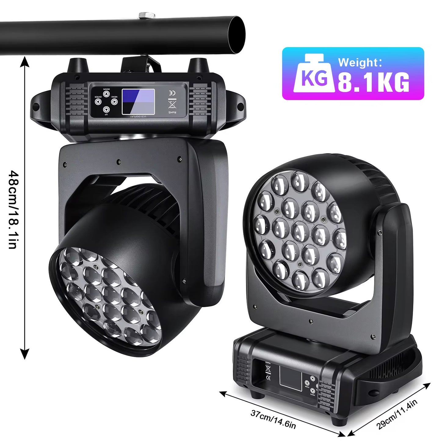 300W Moving Wash Strobe Light DJ